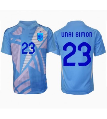 Spanien Unai Simon #23 Målvakt Hemmatröja EM 2024 Kortärmad